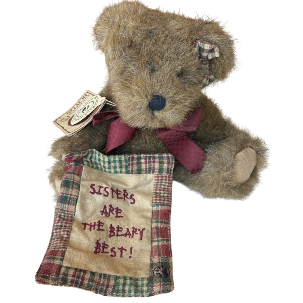 The Boyds Collection Sissy B. Bear "Sisters Are the Beary Best" Blanket 8 Inch